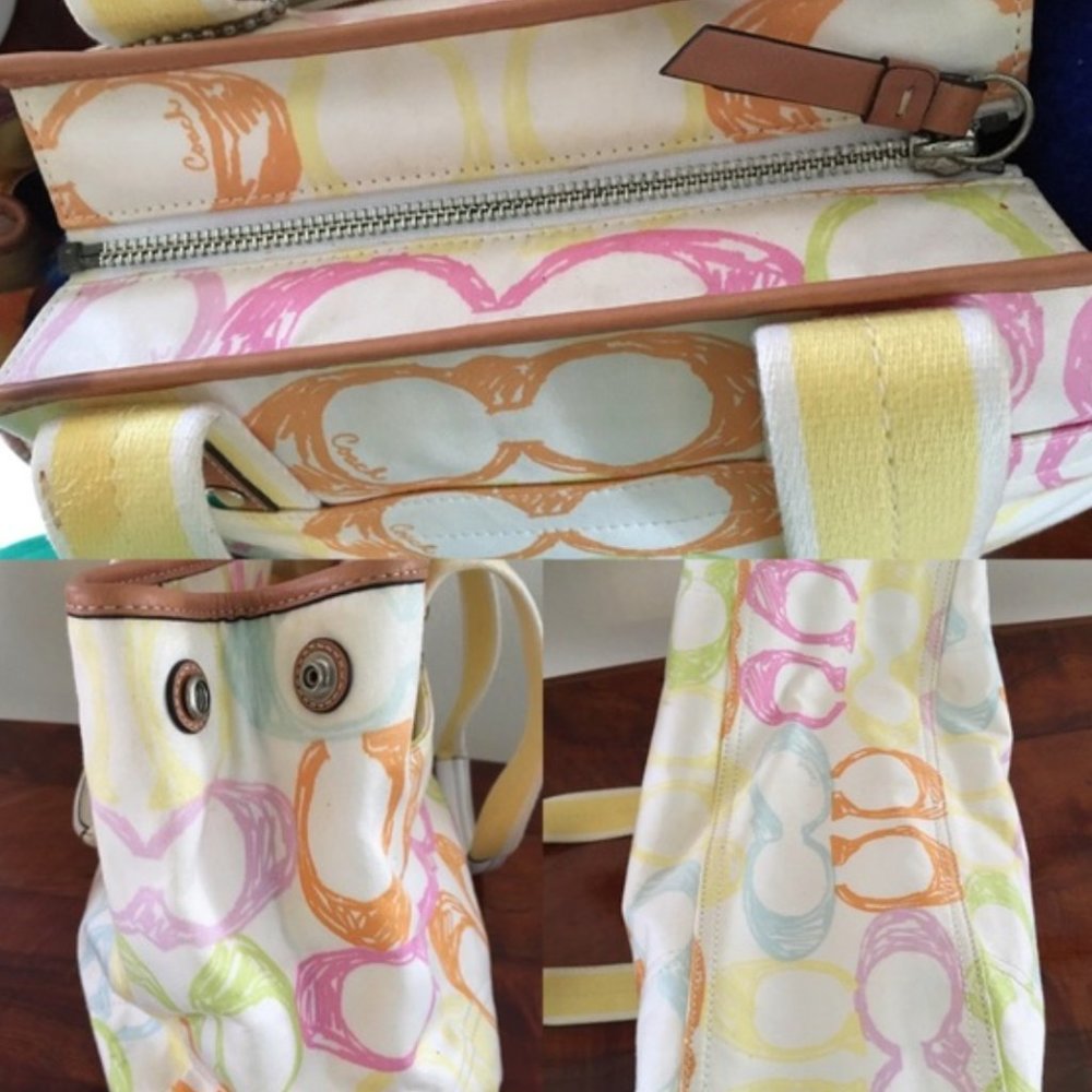 Coach Pastel Colored Handbag Gem